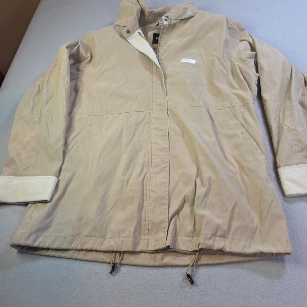 Bernardo Nordstrom Tan Khaki Zip Front Utility Jacket Womens Medium 9081